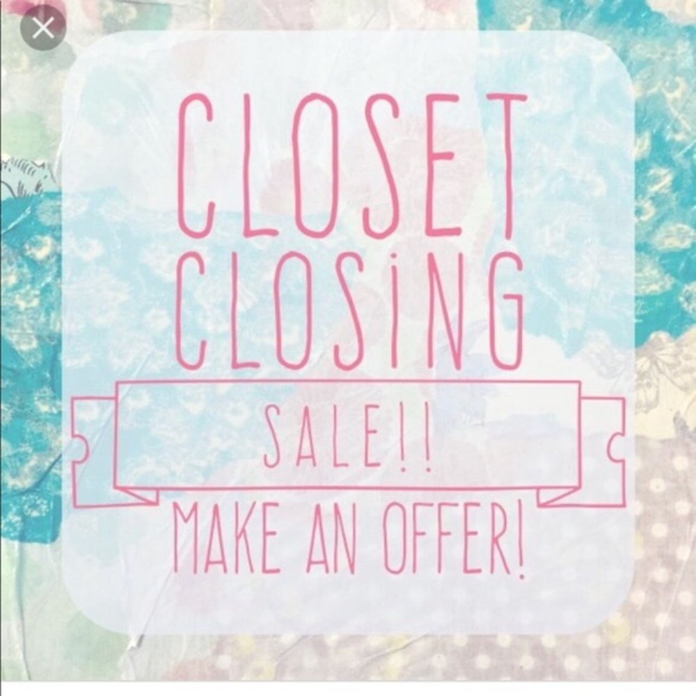 Closet sale!